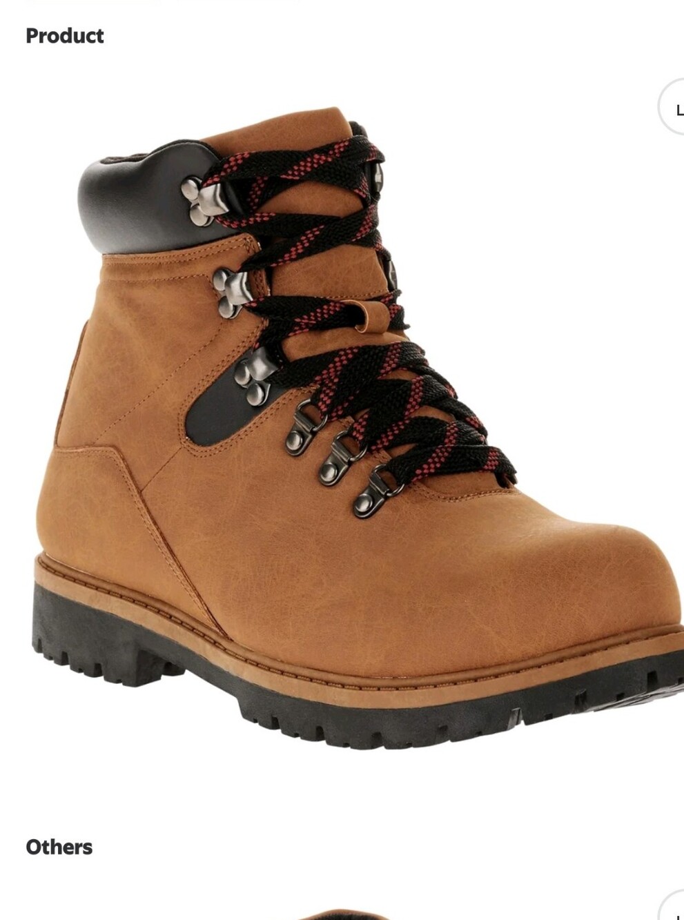 Ozark Trail Men's Red Lace Hiking Boot NWOT Size 10